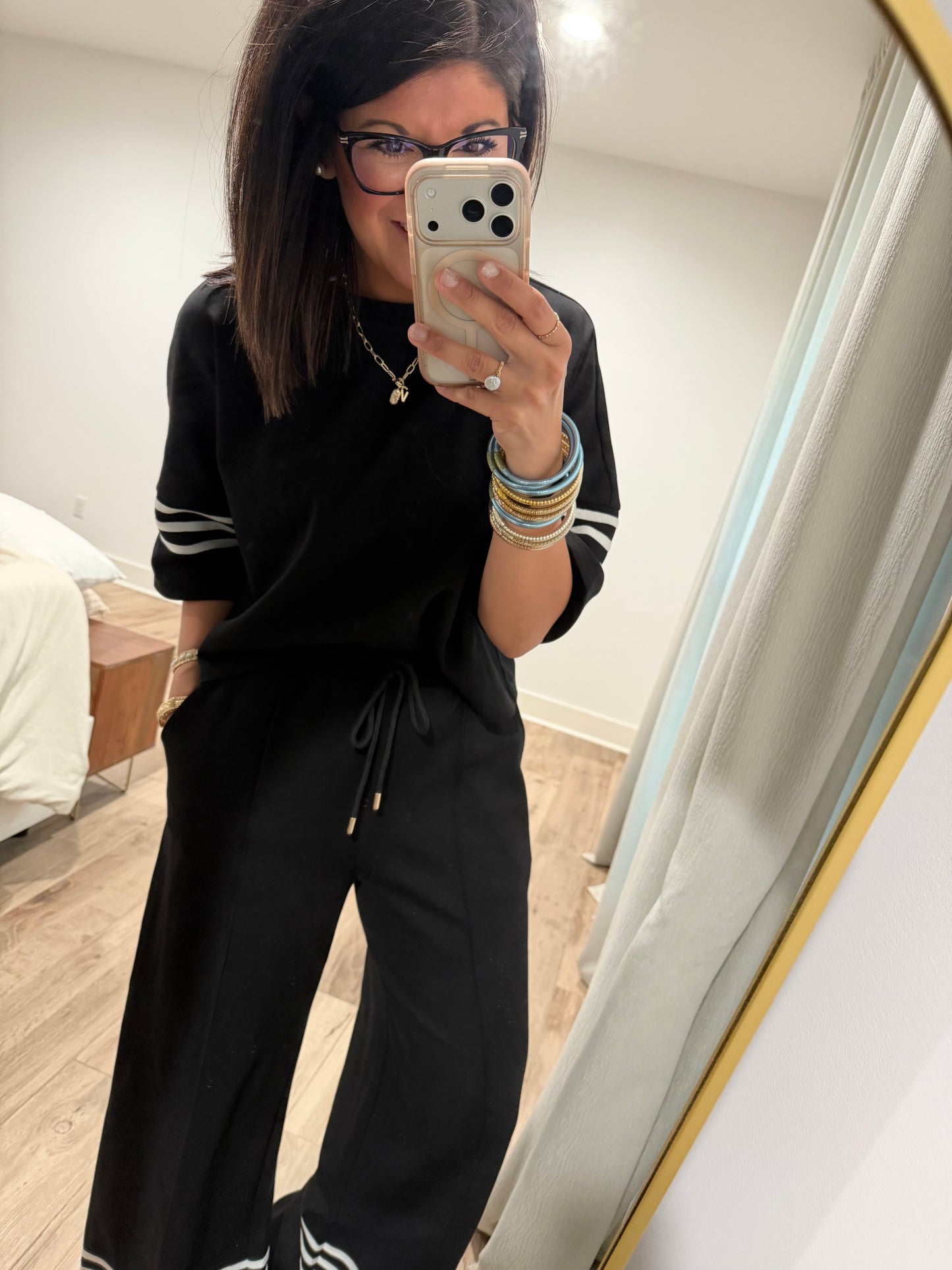 Sporty Chic Set- Black