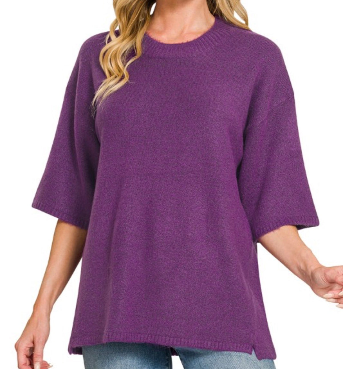 Coffee Date Sweater•PURPLE