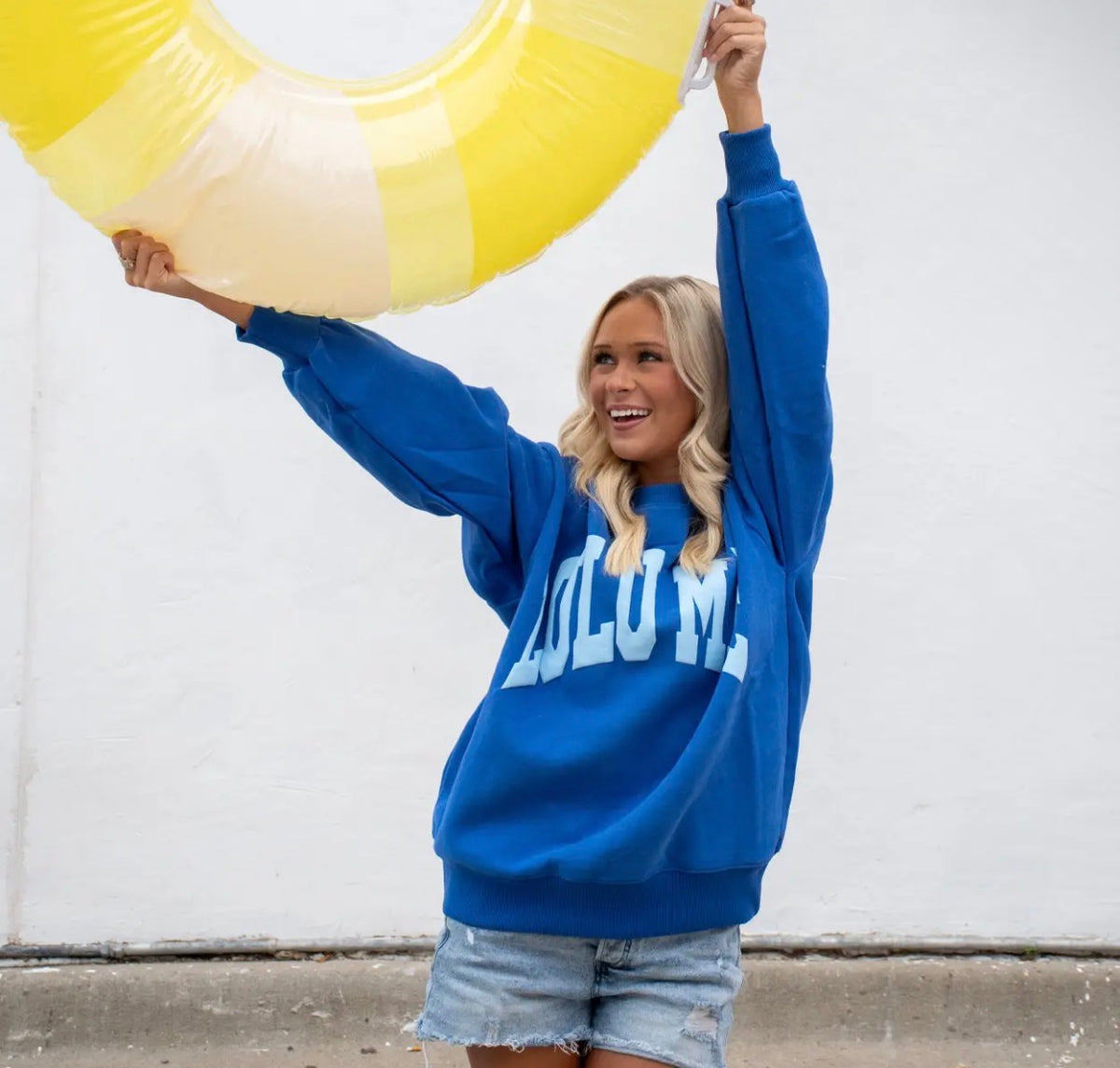 LULU MAC- Royal/Light Blue