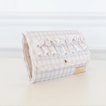 Ruffle Jewelry Holder- TAN