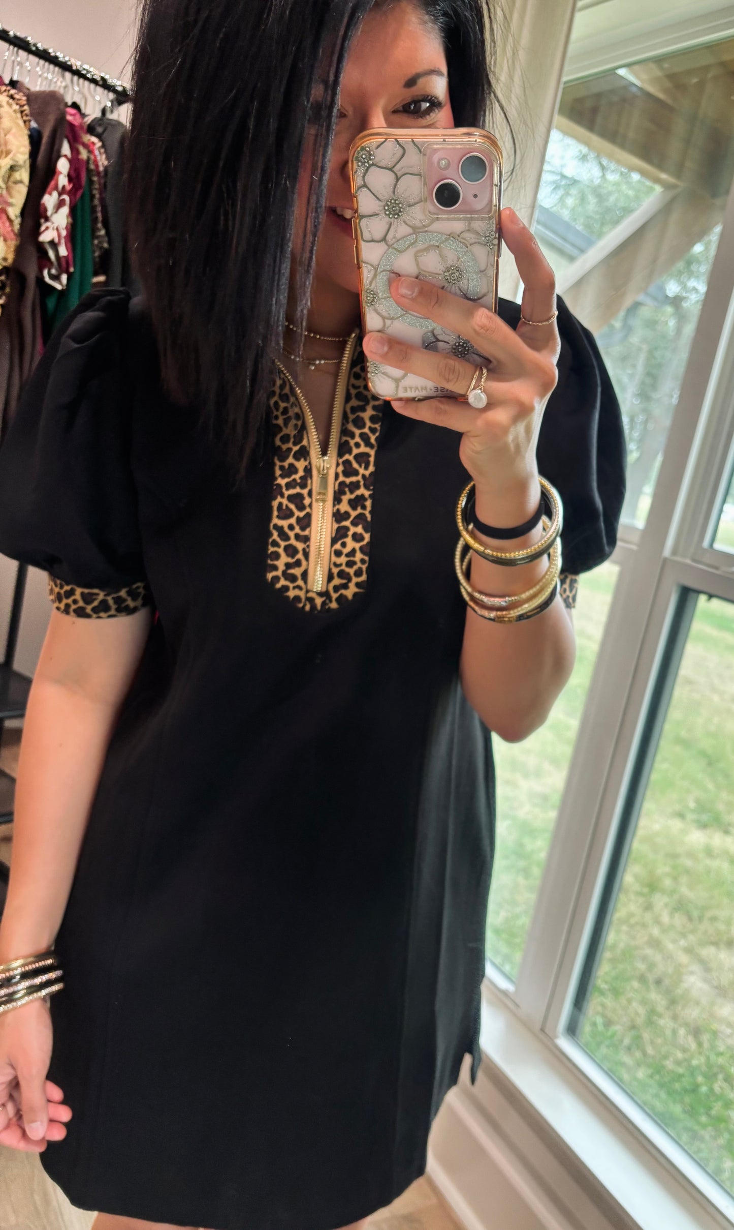 Wild Charm Luna Dress-Black