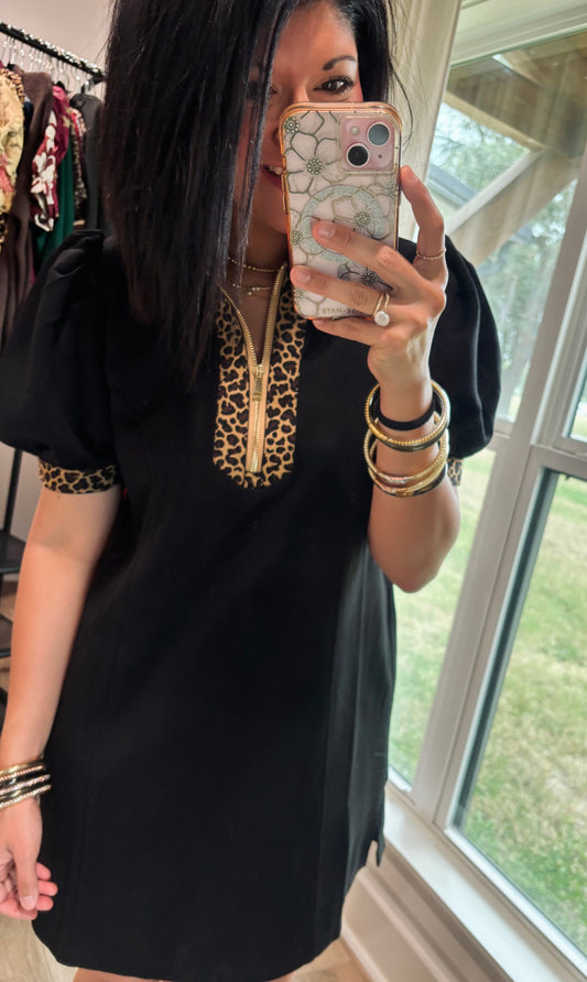 Wild Charm Luna Dress-Black