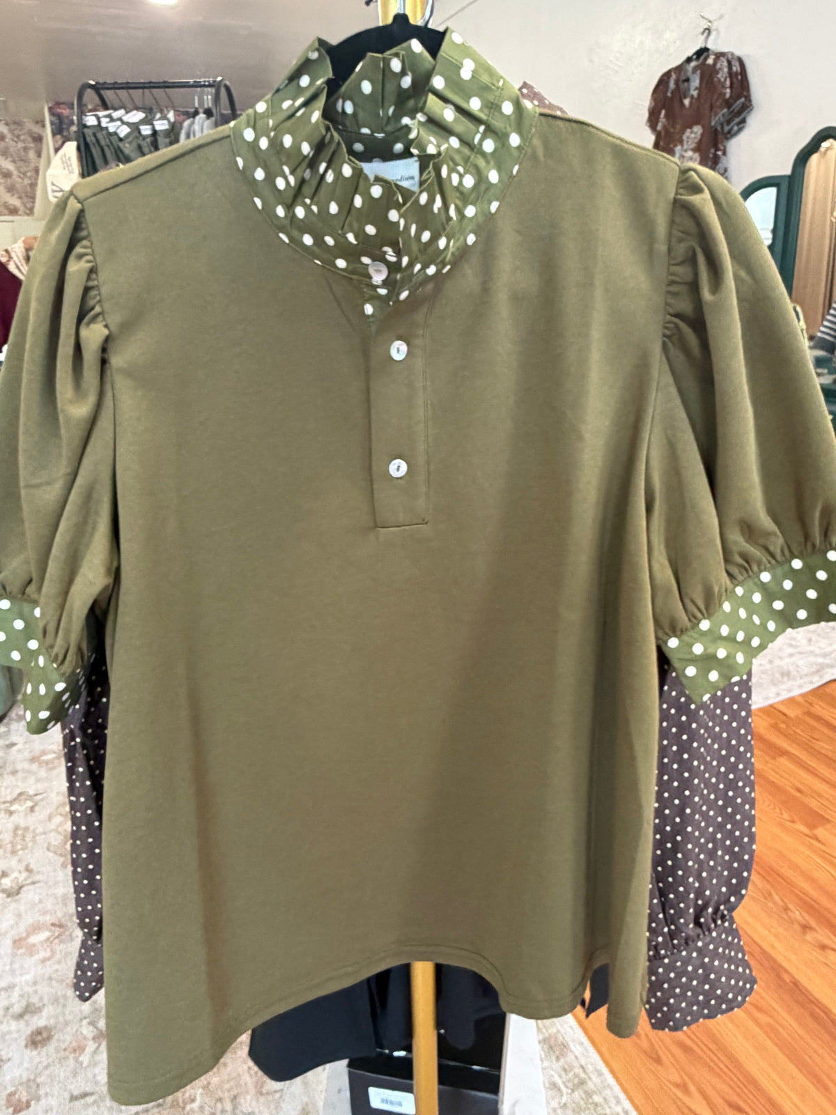Dottie Top- GREEN