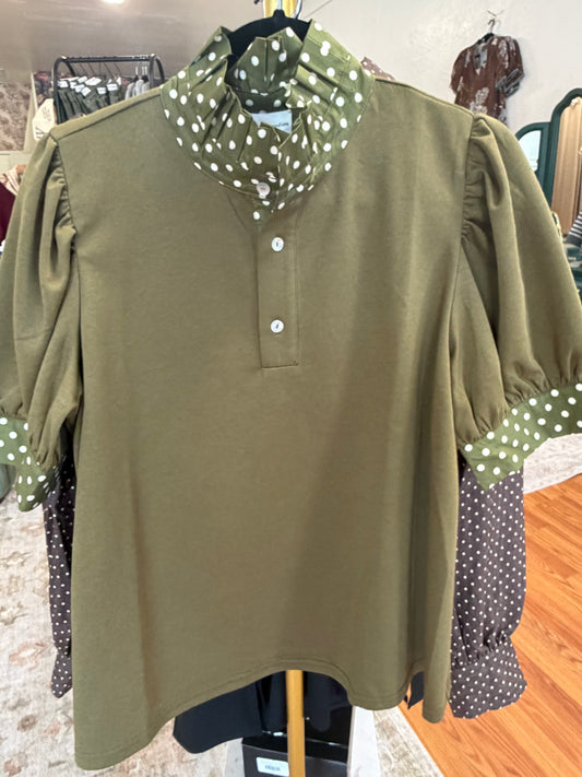Dottie Top- GREEN