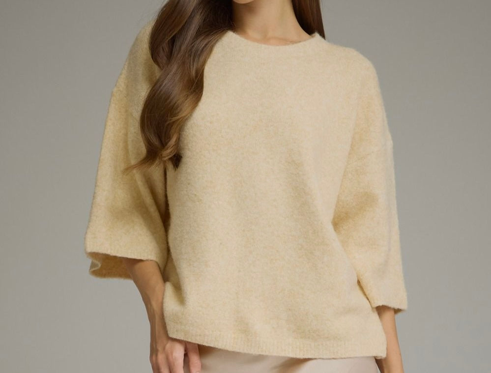 The Perfectly Polished Sweater-CREAM