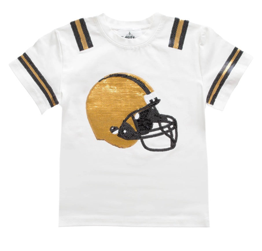 BLACK & GOLD HELMET