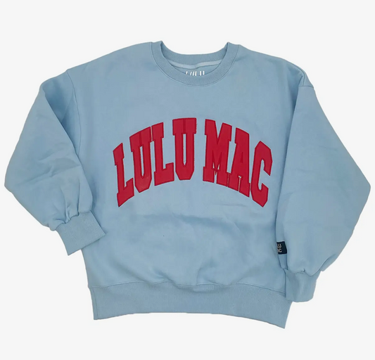 Lulu Mac Statement Sweatshirt - Blue/Red