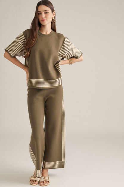 Getaway Knit SET- OLIVE
