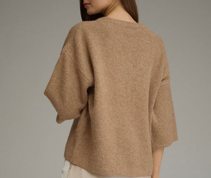The Perfectly Polished Sweater-TAUPE